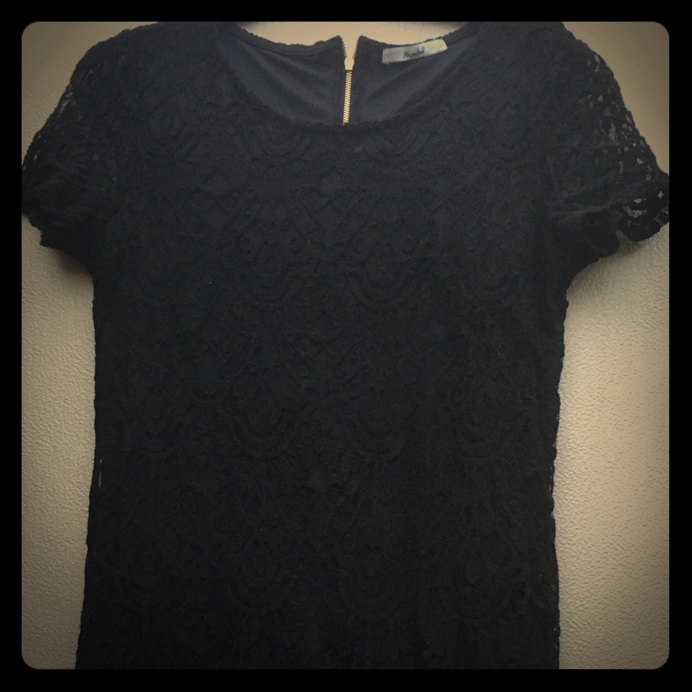 Papaya Black Lace Dress